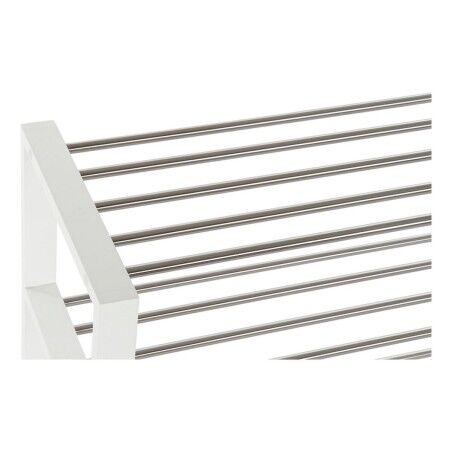 Scarpiera DKD Home Decor 8424001835041 Bianco Multicolore Argentato Legno Metallo 80 x 30 x 50 cm