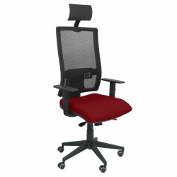 Sedia Ufficio con Poggiatesta Horna bali Piqueras y Crespo BALI933 Rosso Rosso Granato
