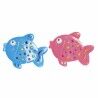 Tappeto da bagno DKD Home Decor 13 x 1 x 10,5 cm Azzurro Rosa Per bambini PVC Pesce (2 Unità)
