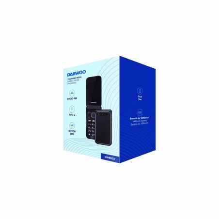Cellulare per anziani Daewoo 2,8" Nero