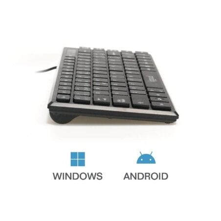 Tastiera iggual Slim TKL-USB Nero