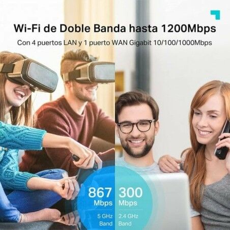Router TP-Link ARCHER C6 300 Mbit/s Nero