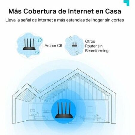 Router TP-Link ARCHER C6 300 Mbit/s Nero