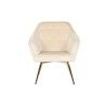 Poltrona DKD Home Decor Crema Dorato Metallo 74 x 74 x 90 cm