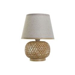 Lampada da tavolo DKD Home Decor Marrone Naturale Bambù 50 W 220 V 24 x 24 x 34 cm