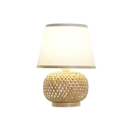 Lampada da tavolo DKD Home Decor Marrone Naturale Bambù 50 W 220 V 24 x 24 x 34 cm