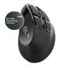 Mouse senza Fili Trust Voxx Ergonomico Verticale Bluetooth Ricaricabile Nero 2400 dpi
