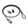 Cavo di Sicurezza Aisens ASLK-D45K06-BK Nero 1,5 m