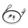 Cavo di Sicurezza Aisens ASLK-D45K06-BK Nero 1,5 m