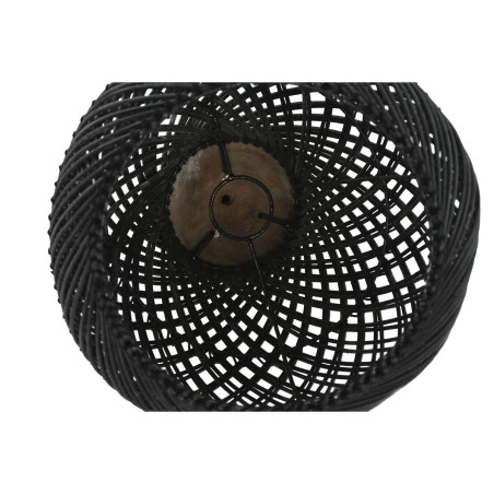 Paralume Home ESPRIT Nero Bambù teak 35 x 35 x 85 cm (2 Unità)