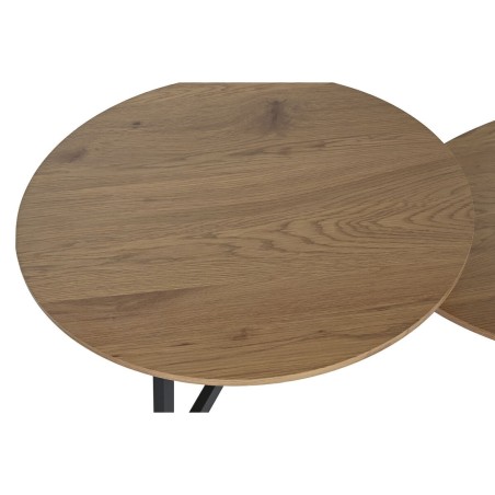 Tavolino da Caffè Home ESPRIT Nero Naturale 115 x 60 x 40,5 cm