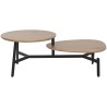 Tavolino da Caffè Home ESPRIT Nero Naturale 115 x 60 x 40,5 cm