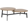 Tavolino da Caffè Home ESPRIT Nero Naturale 115 x 60 x 40,5 cm
