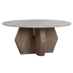 Tavolino da Caffè Home ESPRIT Marrone Beige 91 x 91 x 40 cm