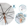 Ombrellone Bianco Ø 180 cm SPF50+ Boho