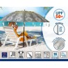 Ombrellone Grigio Ø 240 cm SPF50+ Boho
