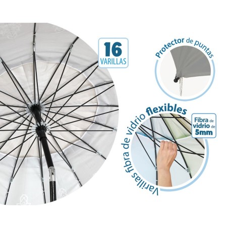 Ombrellone Grigio Ø 240 cm SPF50+ Boho