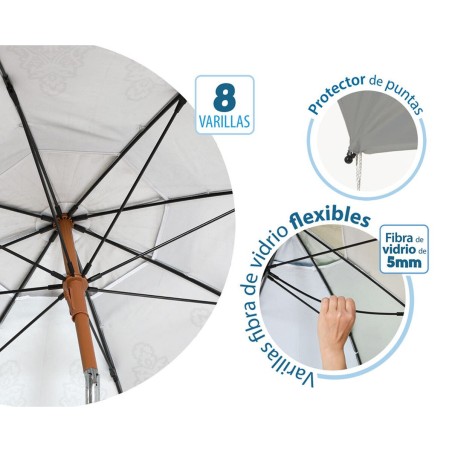 Ombrellone Grigio Ø 180 cm SPF50+ Boho
