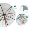 Ombrellone Grigio Ø 180 cm SPF50+ Boho