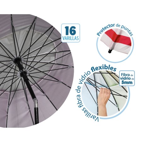 Ombrellone Rosso Ø 240 cm SPF50+ Ancora