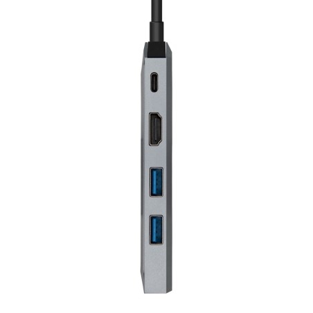 Hub USB Aisens ASUC-5P003-GR Grigio 100 W