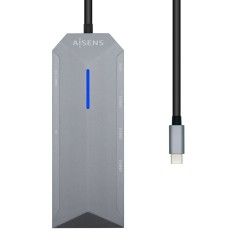 Hub USB Aisens ASUC-8P004-GR Grigio 100 W 4K Ultra HD