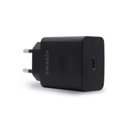 Caricabatterie da Parete Aisens ASCH-1PD20-BK Nero 20 W USB-C