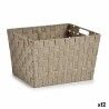 Cesto per i Panni Kipit A3-6875 Beige Stoffa 10 L 25 x 20 x 35,5 cm (12 Unità)