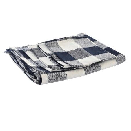 Tovaglia e tovaglioli DKD Home Decor 250 x 150 x 0,5 cm Azzurro Bianco