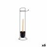 Portarotolo di Carta Igienica Berilo W2930APB - 405 Nero 17 x 57 x 16,5 cm (6 Unità)