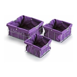 Set di Scatole per Sistemare Impilabili Versa VS-10650020 26 x 12 x 26 cm