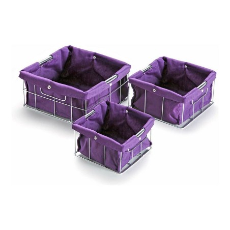 Set di Scatole per Sistemare Impilabili Versa VS-10650020 26 x 12 x 26 cm