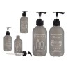 Dispenser di Sapone Berilo Nero Grigio Vetro polipropilene 250 ml