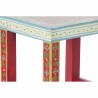 Tavolo aggiuntivo DKD Home Decor 8424001853243 Naturale Multicolore Acrilico Legno di mango 45 x 30 x 45 cm