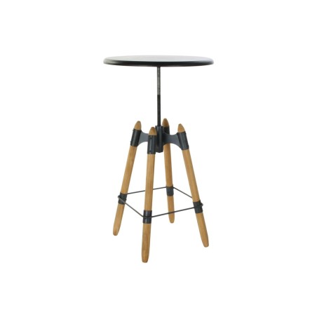 Tavolo aggiuntivo DKD Home Decor 8424001831456 60 x 60 x 105 cm Naturale Nero Metallo Legno