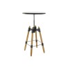 Tavolo aggiuntivo DKD Home Decor 8424001831456 60 x 60 x 105 cm Naturale Nero Metallo Legno