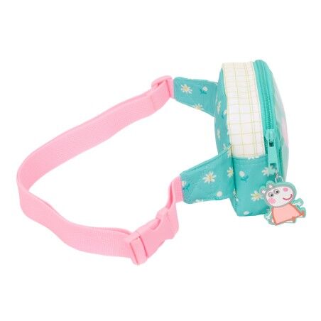 Marsupio Peppa Pig Pretty flowers Giallo Menta 14 x 11 x 4 cm