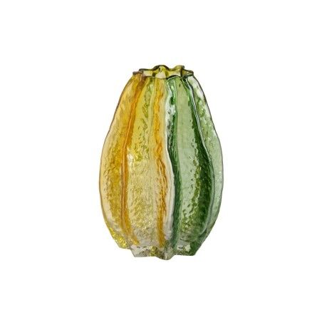 Vaso Giallo Verde Cristallo
