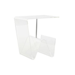 Tavolino Aggiuntivo DKD Home Decor Trasparente 40 x 30 x 44 cm