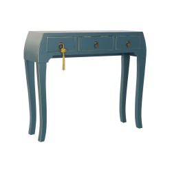 Ingresso DKD Home Decor Azzurro Dorato 96 x 26 x 80 cm