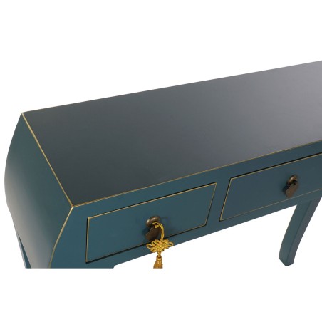 Ingresso DKD Home Decor Azzurro Dorato 96 x 26 x 80 cm