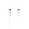 Cavo Coassiale Antenna TV Hama 1,5 m Bianco