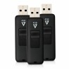 Scheda Di Memoria Micro SD con Adattatore V7 VF24GAR-3PK-3E 4 GB Nero