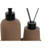 Set da Bagno Home ESPRIT Crema Terracotta ABS Dolomite 17 x 9 x 2 cm 3 Pezzi (2 Unità)