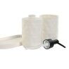 Set da Bagno Home ESPRIT Bianco ABS Dolomite 17,5 x 9,5 x 18 cm 3 Pezzi