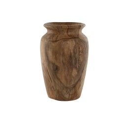 Vaso Home ESPRIT Naturale Marrone scuro Teca 25 x 25 x 40 cm