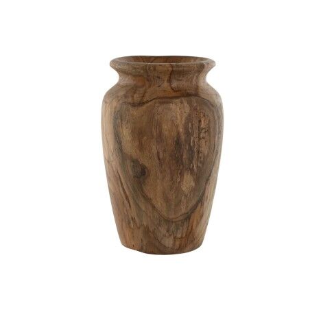 Vaso Home ESPRIT Naturale Marrone scuro Teca 25 x 25 x 40 cm