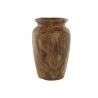 Vaso Home ESPRIT Naturale Marrone scuro Teca 25 x 25 x 40 cm