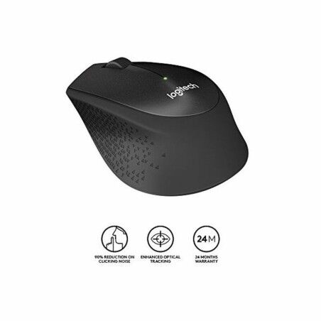 Mouse Ottico Wireless Logitech 910-004909 1000 dpi Nero
