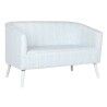 Divano DKD Home Decor Azzurro Bianco Blu cielo Metallo Righe Mediterraneo 130 x 68 x 78 cm